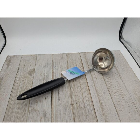 Robinson Knife Co Soup Ladle Spouts Black Handle With Tag 12" - Picture 1 of 7